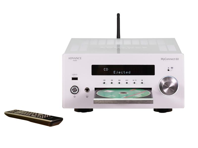 Advance Paris Myconnect 60 blanco-- Amplificador reproductor CD/FM DAB.